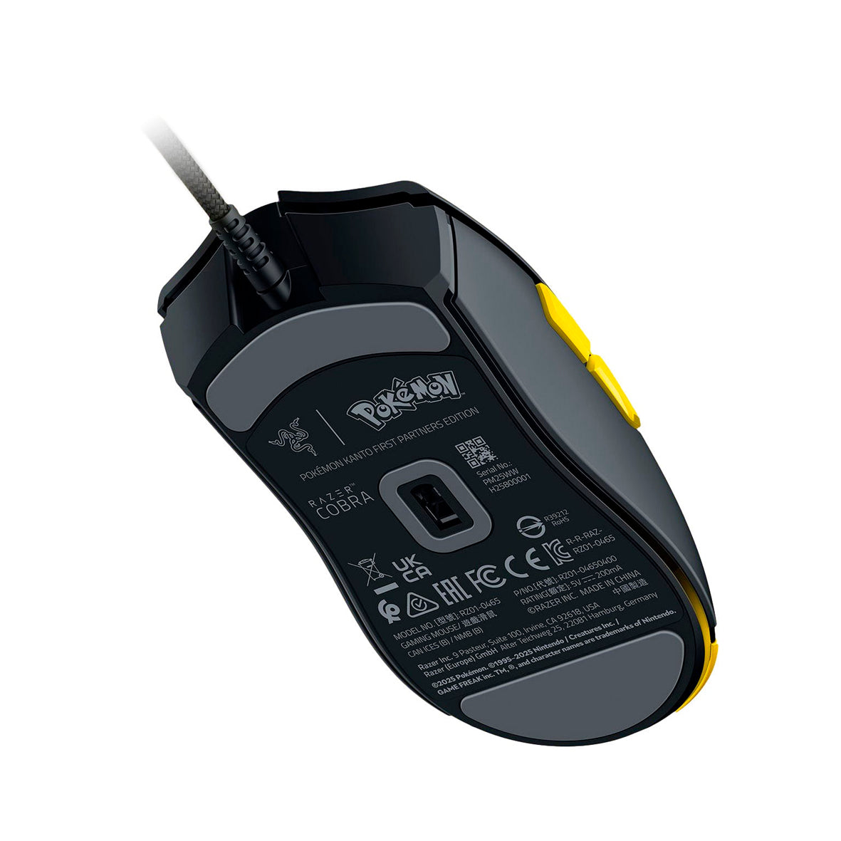 Razer - Cobra Pokémon Kanto Starters Edition  Gaming Mouse - Yellow