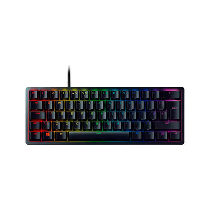 Razer - Huntsman Mini RGB Optical Purple Gaming Keyboard - Black