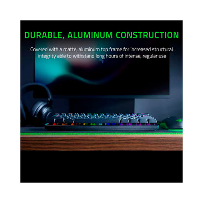 Razer - Huntsman Mini RGB Optical Purple Gaming Keyboard - Black