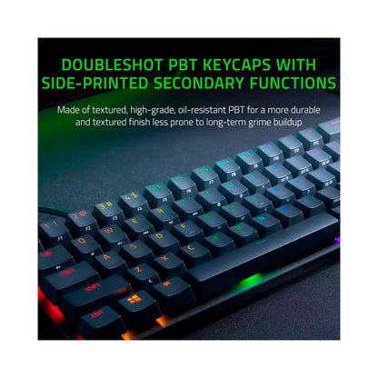 Razer - Huntsman Mini RGB Optical Purple Gaming Keyboard - Black