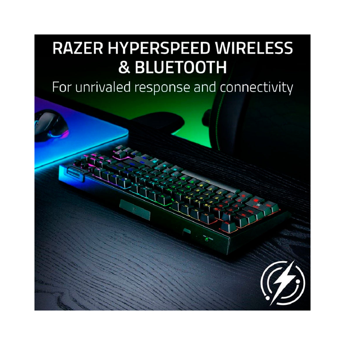 Razer - BlackWidow V4 Tenkeyless HyperSpeed - Black