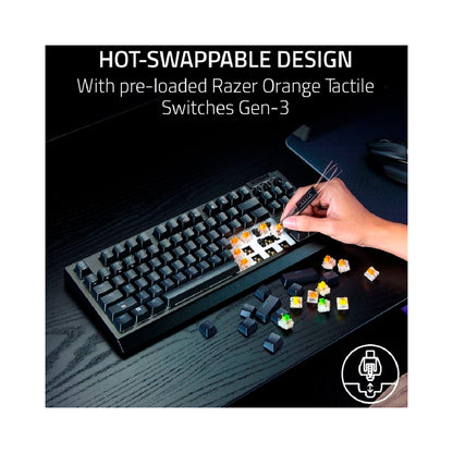 Razer - BlackWidow V4 Tenkeyless HyperSpeed - Black