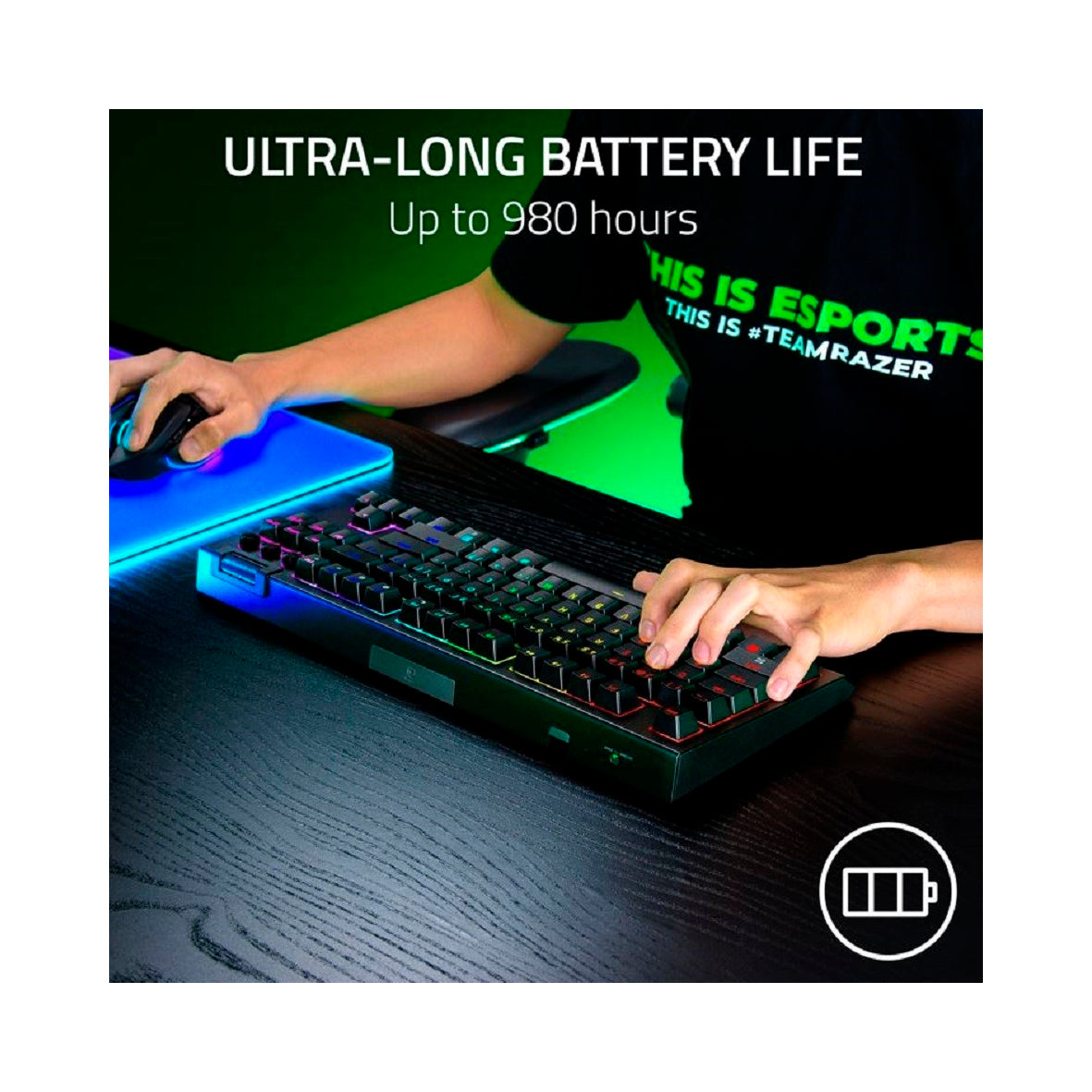 Razer - BlackWidow V4 Tenkeyless HyperSpeed - Black