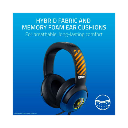 Razer - Kraken V3 X Fortnite Ed. Gaming Headset - Blue