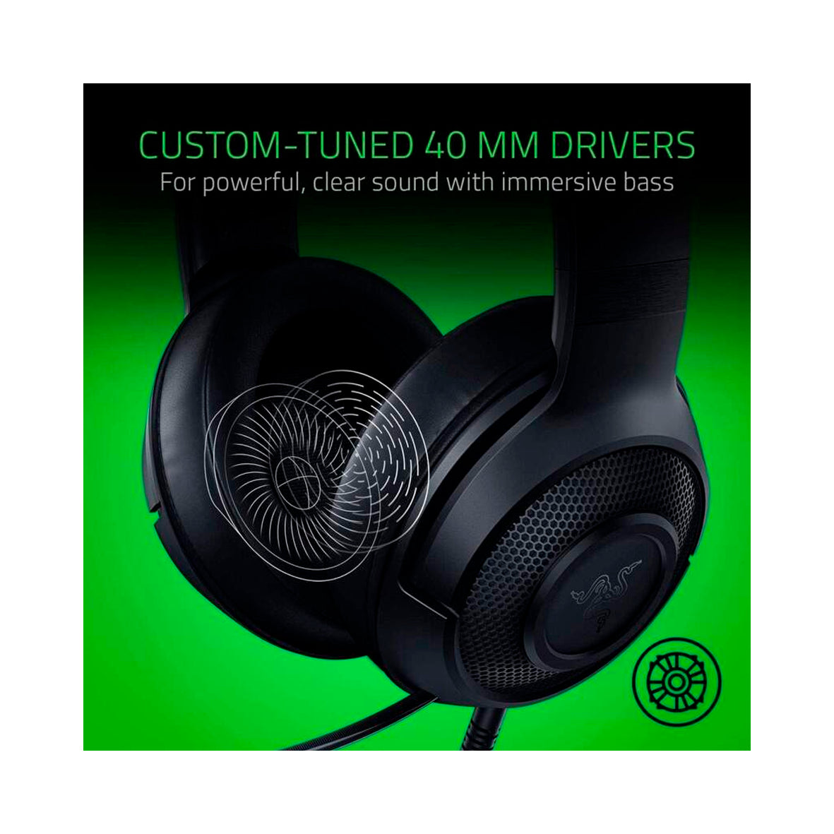 Razer - Kraken X Lite - Essential Wired Gaming Headset - Black