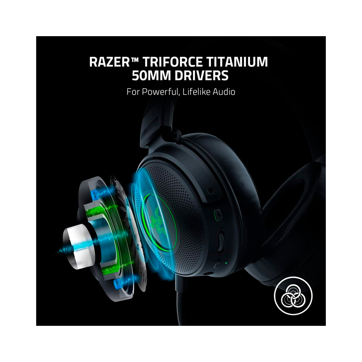 Razer - Kraken V3 Pro 7.1 Wireless Gaming Headset - Black