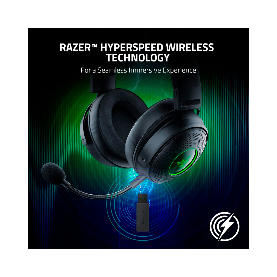 Razer - Kraken V3 Pro 7.1 Wireless Gaming Headset - Black