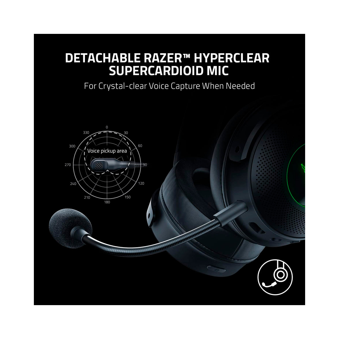 Razer - Kraken V3 Pro 7.1 Wireless Gaming Headset - Black