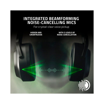 Razer - Barracuda Pro Wireless Noise-Cancelling Gaming Headset - Black