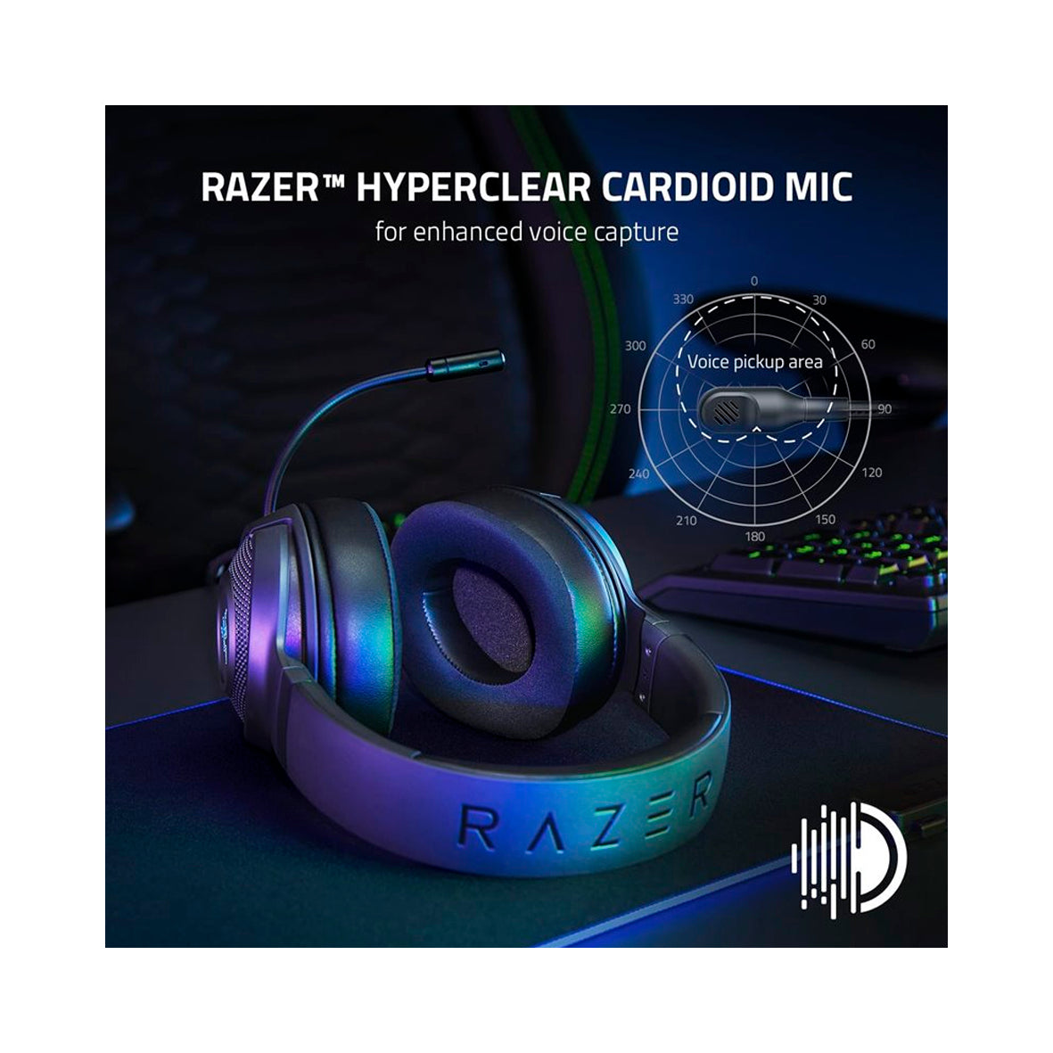 Razer - Kraken V3 X Wired Gaming Headset - Black