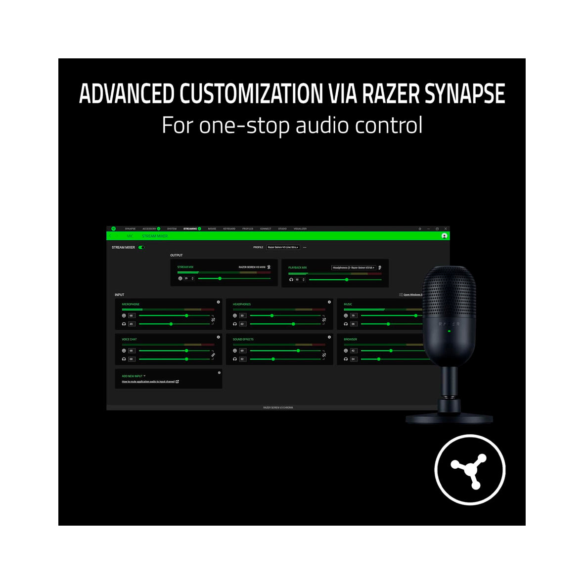 Razer - Seiren V3 Mini Microphone - Black