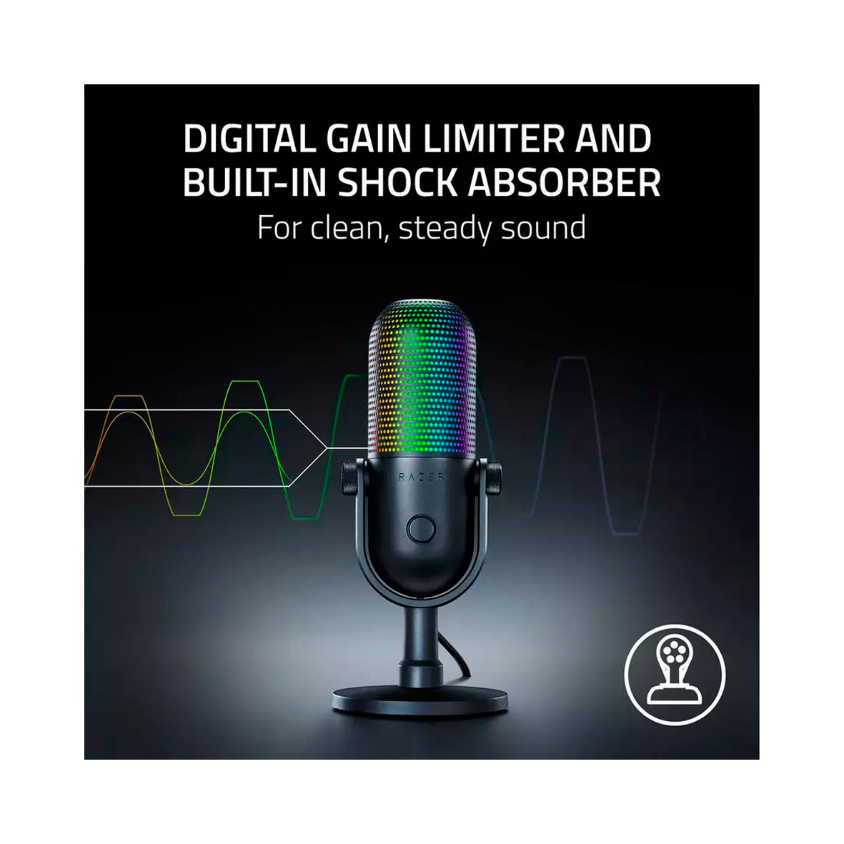 Razer - Seiren V3 Chroma Microphone - Black