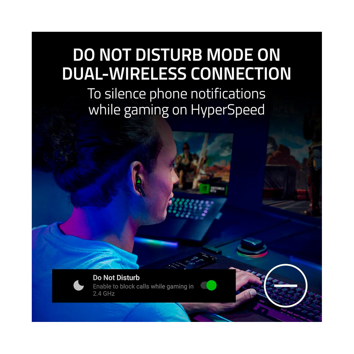 Razer - Hammerhead Pro HyperSpeed Wireless In-Ear Gaming Headset - Black