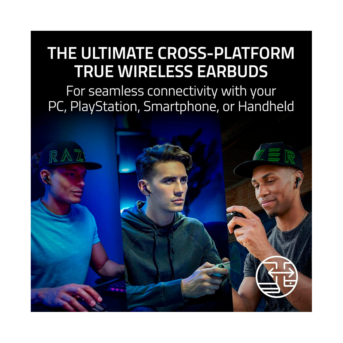 Razer - Hammerhead Pro HyperSpeed Wireless In-Ear Gaming Headset - Black