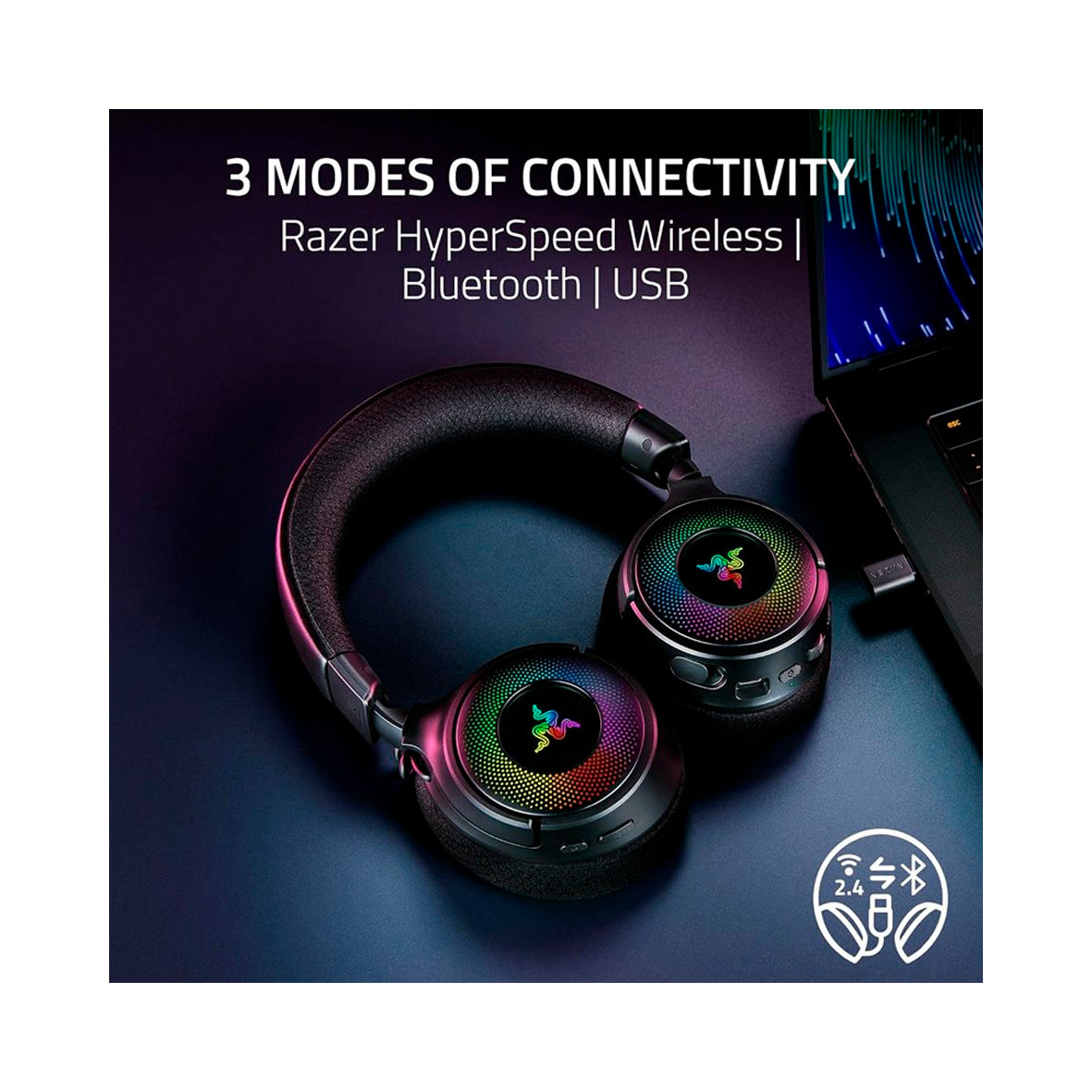 Razer - Kraken V4 Wireless Gaming Headset - Black