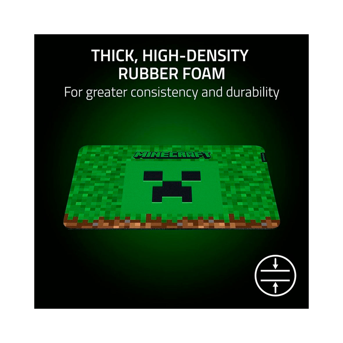 Razer - Gigantus V2 Minecraft Gaming Surface - Medium - Green
