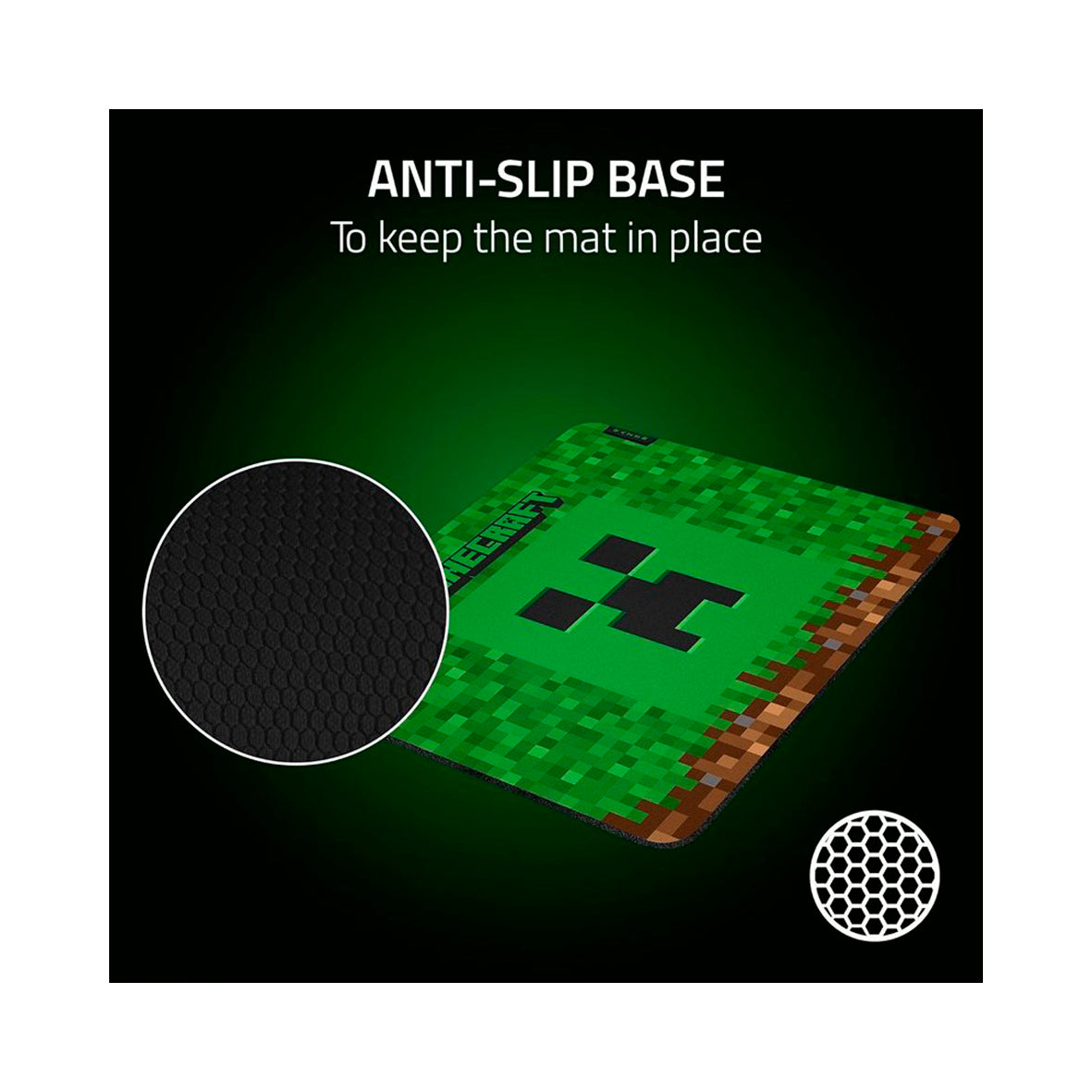 Razer - Gigantus V2 Minecraft Gaming Surface - Medium - Green