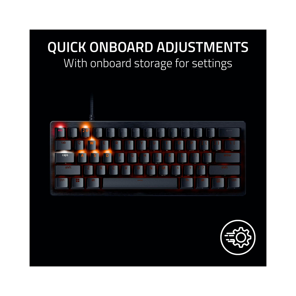 Razer - Huntsman V3 Pro Mini Gaming Keyboard - Black