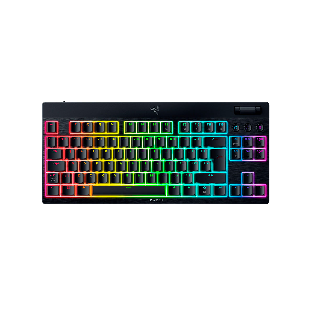 Razer - BlackWidow V4 Tenkeyless Wireless Gaming Keyboard - Black