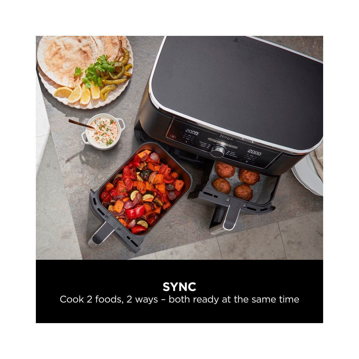 Ninja - Foodi Max Dual Zone Air Fryer 9.5 L. (AF400EU)