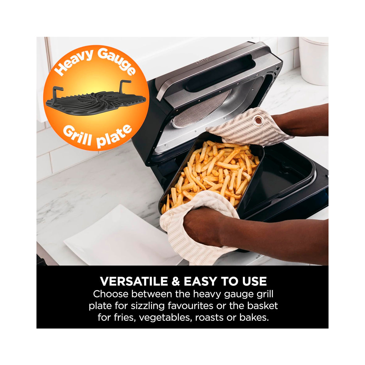 Ninja - Foodi Max Health Grill & Air Fryer 3.8L. (AG551EU)