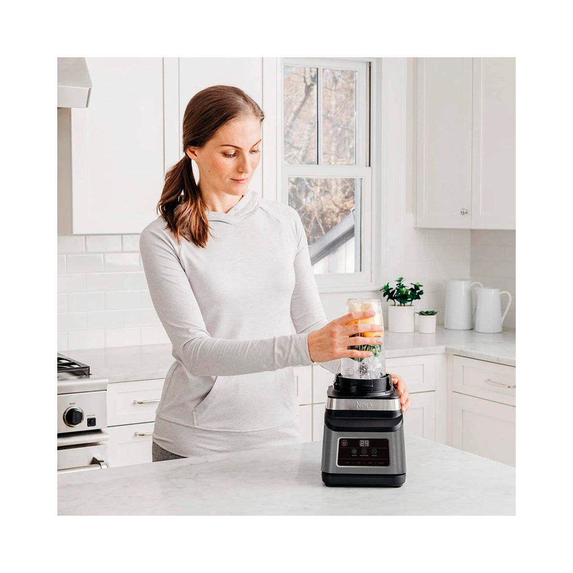 Ninja - 2 in 1 Blender with Auto-IQ 2.1L. (BN750EU)