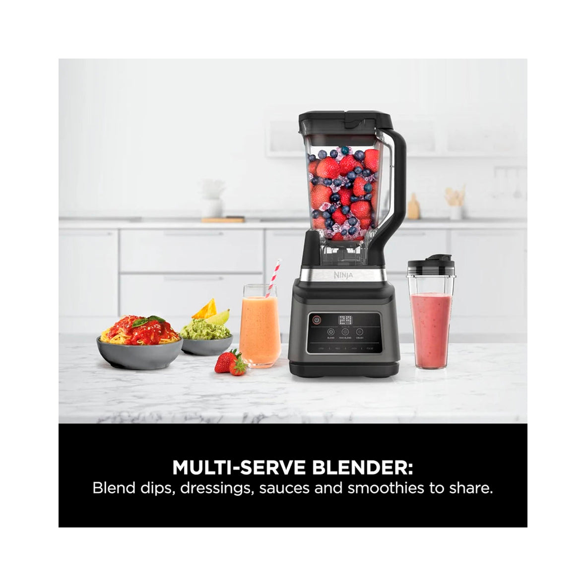 Ninja - 2 in 1 Blender with Auto-IQ 2.1L. (BN750EU)