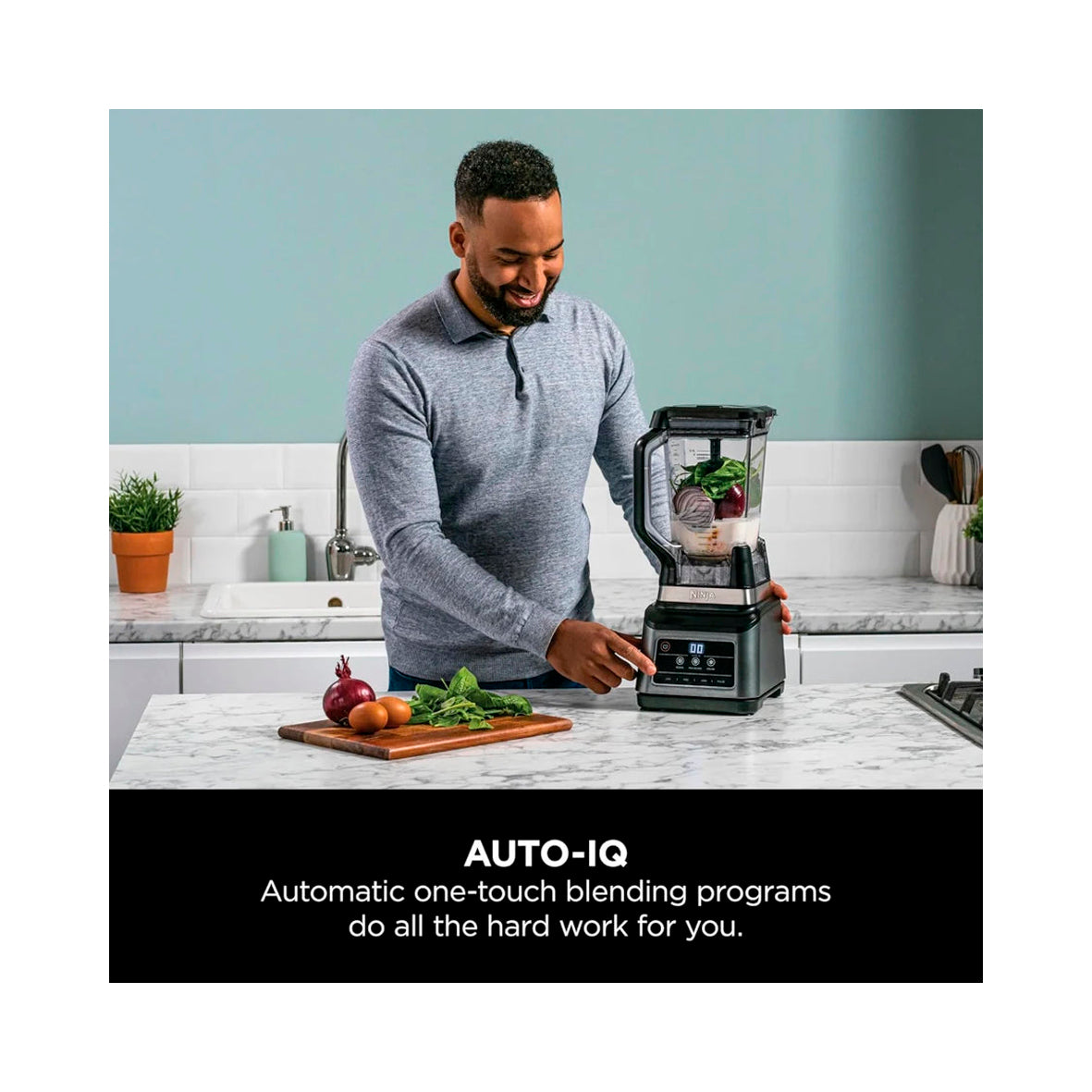 Ninja - 2 in 1 Blender with Auto-IQ 2.1L. (BN750EU)