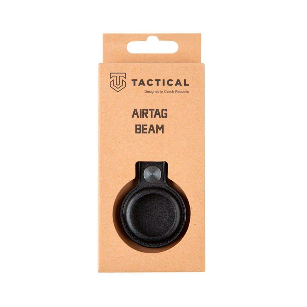 Tactical - Airtag Beam Leather - Keyring Black