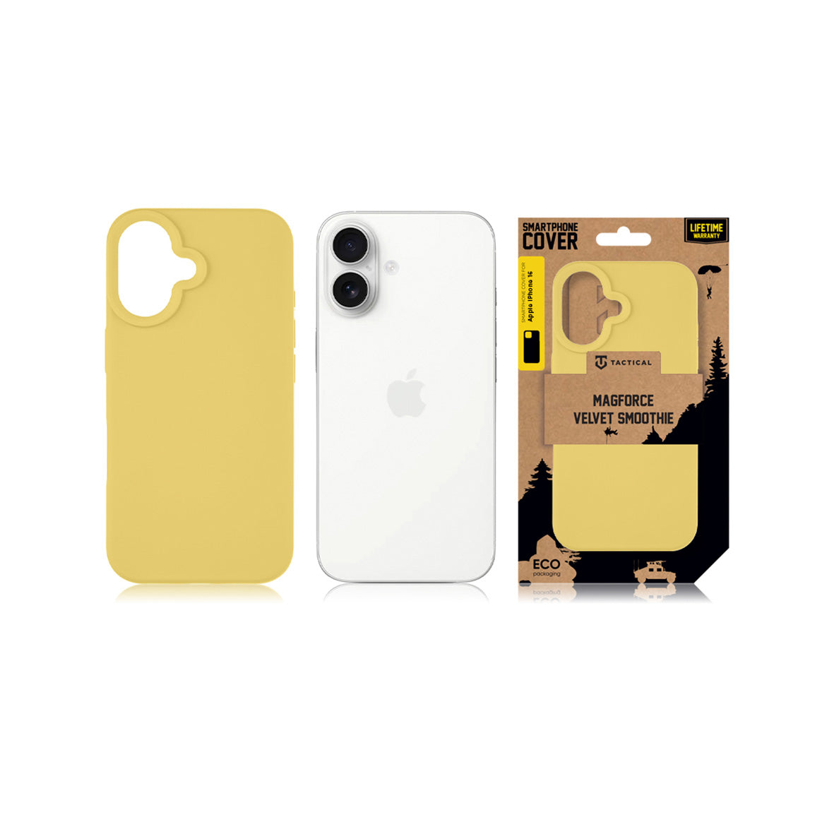 Tactical - iPhone 16 MagForce Velvet Smoothie Cover - Banana