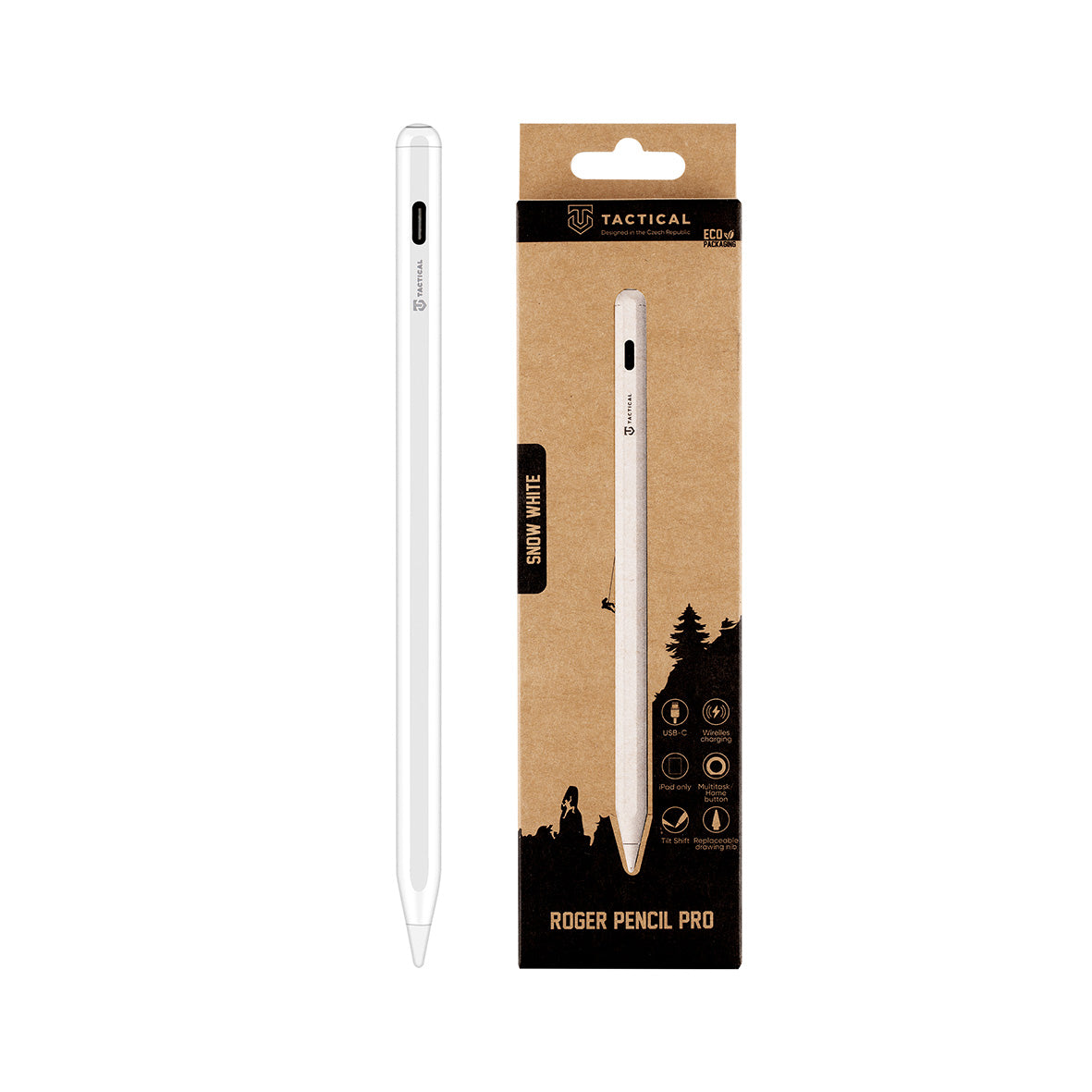 Tactical - Roger Pencil Pro 2.0 - Stylus for Tablets - White