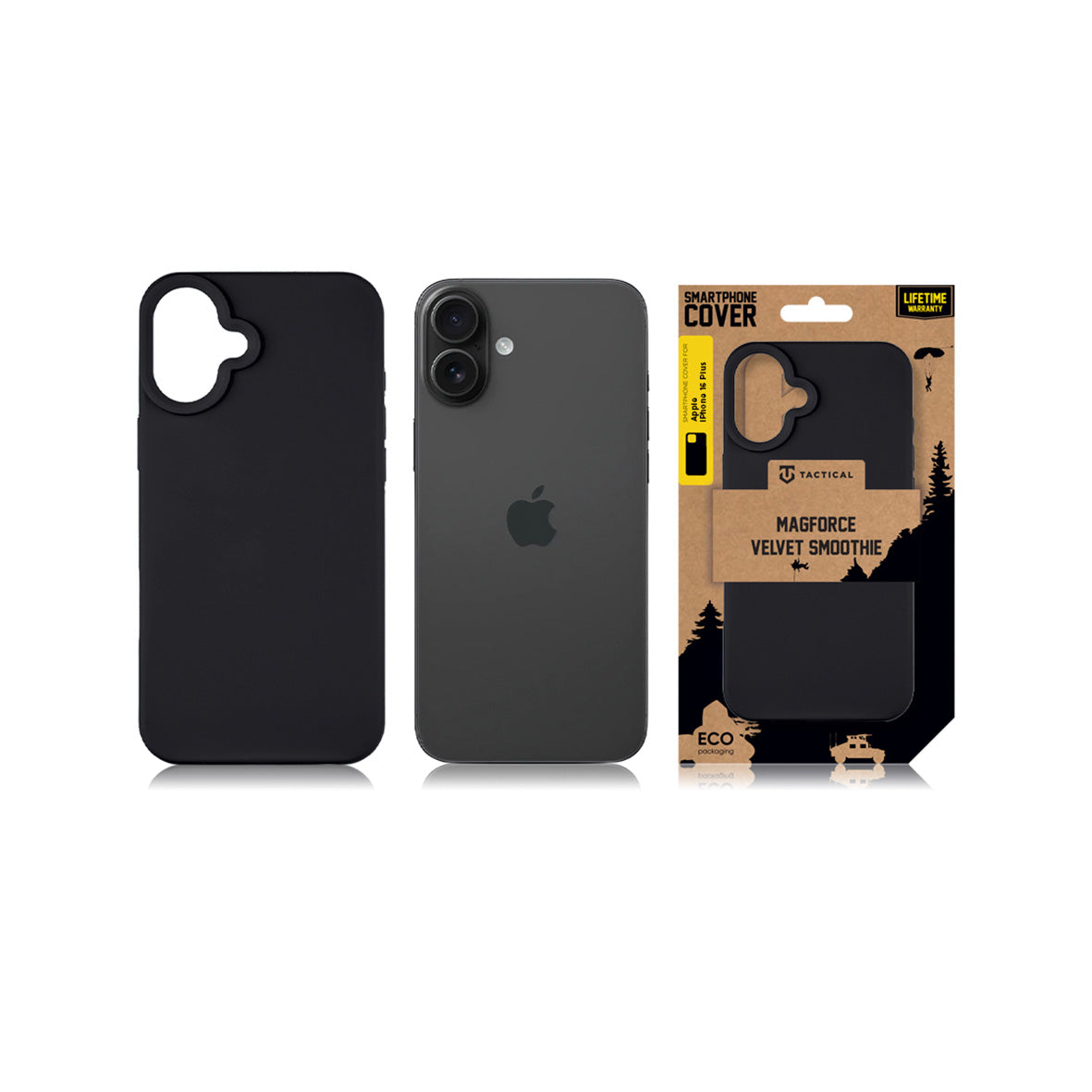 Tactical - iPhone 16 Velvet Smoothie Cover - Asphalt