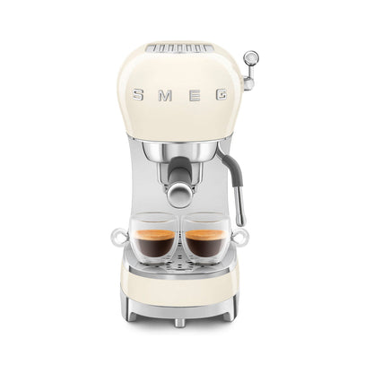 Smeg - Espresso Manual Coffee Machine Cream (ECF02CREU)