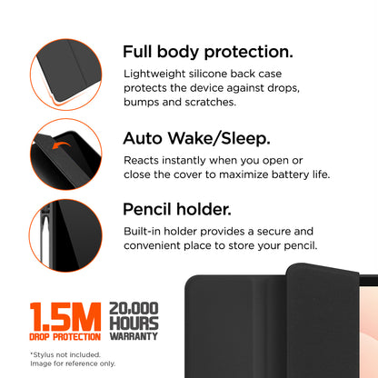 Eiger - Samsung Galaxy Tab S11 Storm Stylus Case - Black