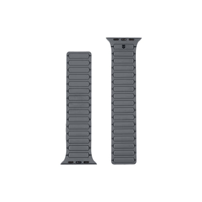 Tactical - Apple Watch 38-41mm Magnetic Rubber Band - Gray/Orange