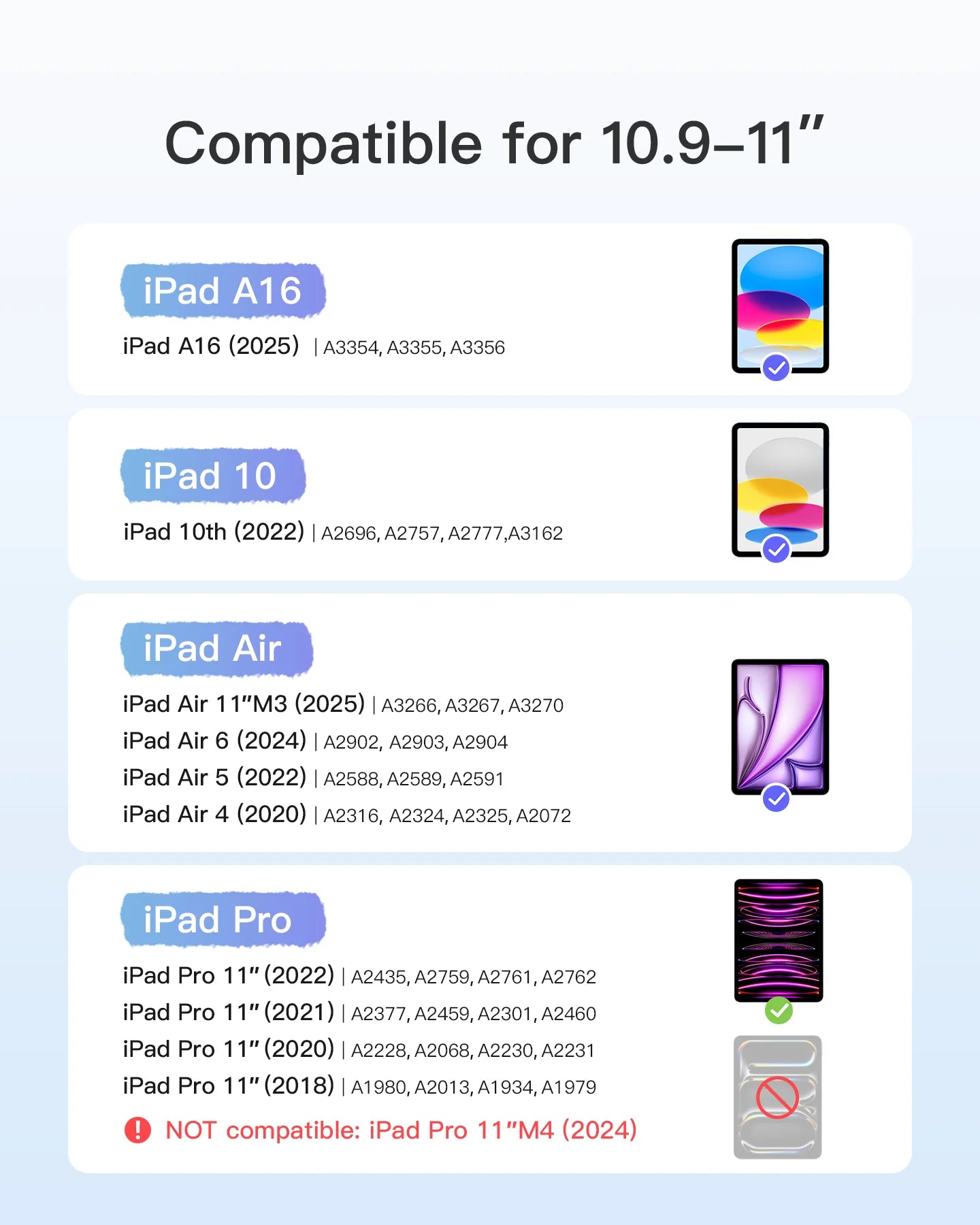 Inateck - Ipad 10/11 th Gen Keyboard Case