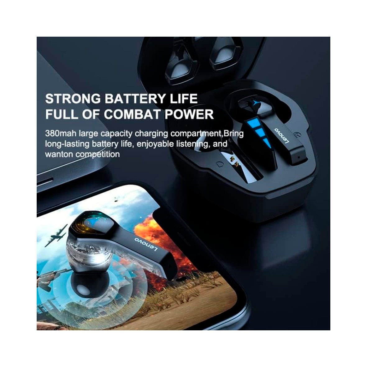 Lenovo - HQ08 Wireless Earbuds