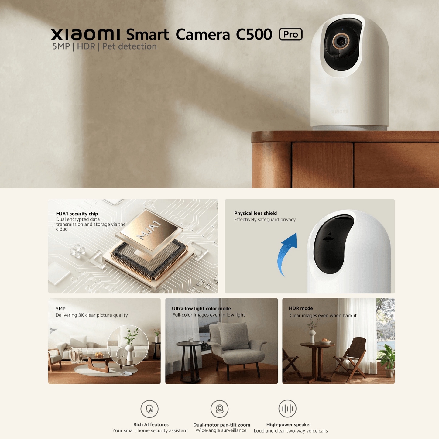 Xiaomi - Smart Camera Pro 3k C500