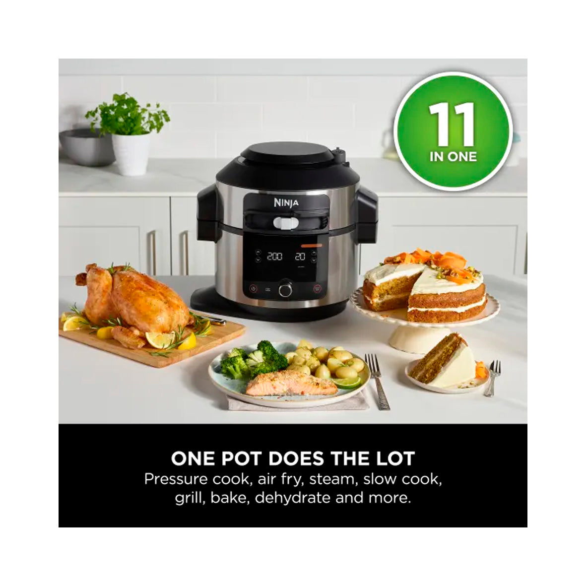 Ninja - Foodi 11 in 1 SmarLid Multi-Cooker 6L. (OL550EU)