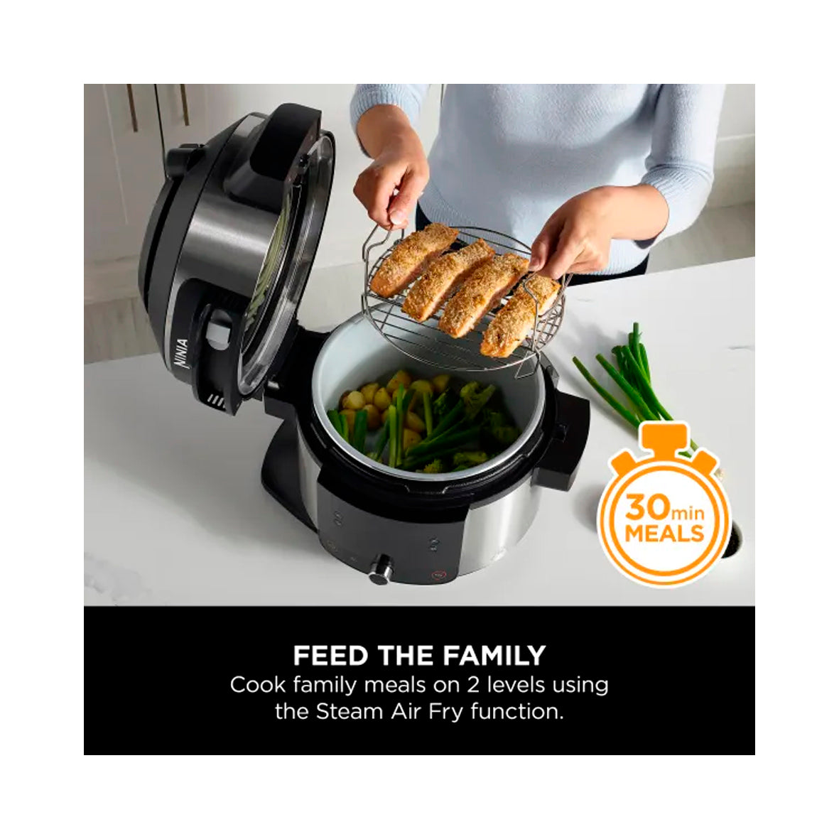 Ninja - Foodi 11 in 1 SmarLid Multi-Cooker 6L. (OL550EU)