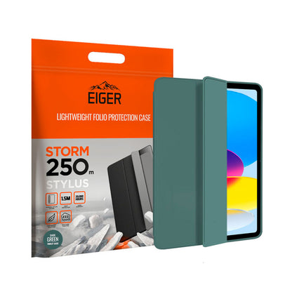 Eiger - iPad 10.9 (10th Gen) Storm Stylus Case - Dark Green