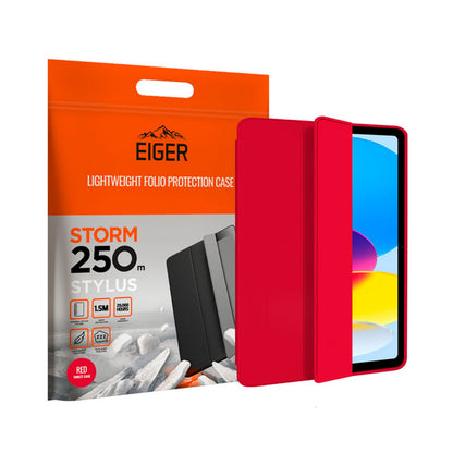 Eiger - iPad 10.9 (10th Gen) Storm Stylus Case - Red