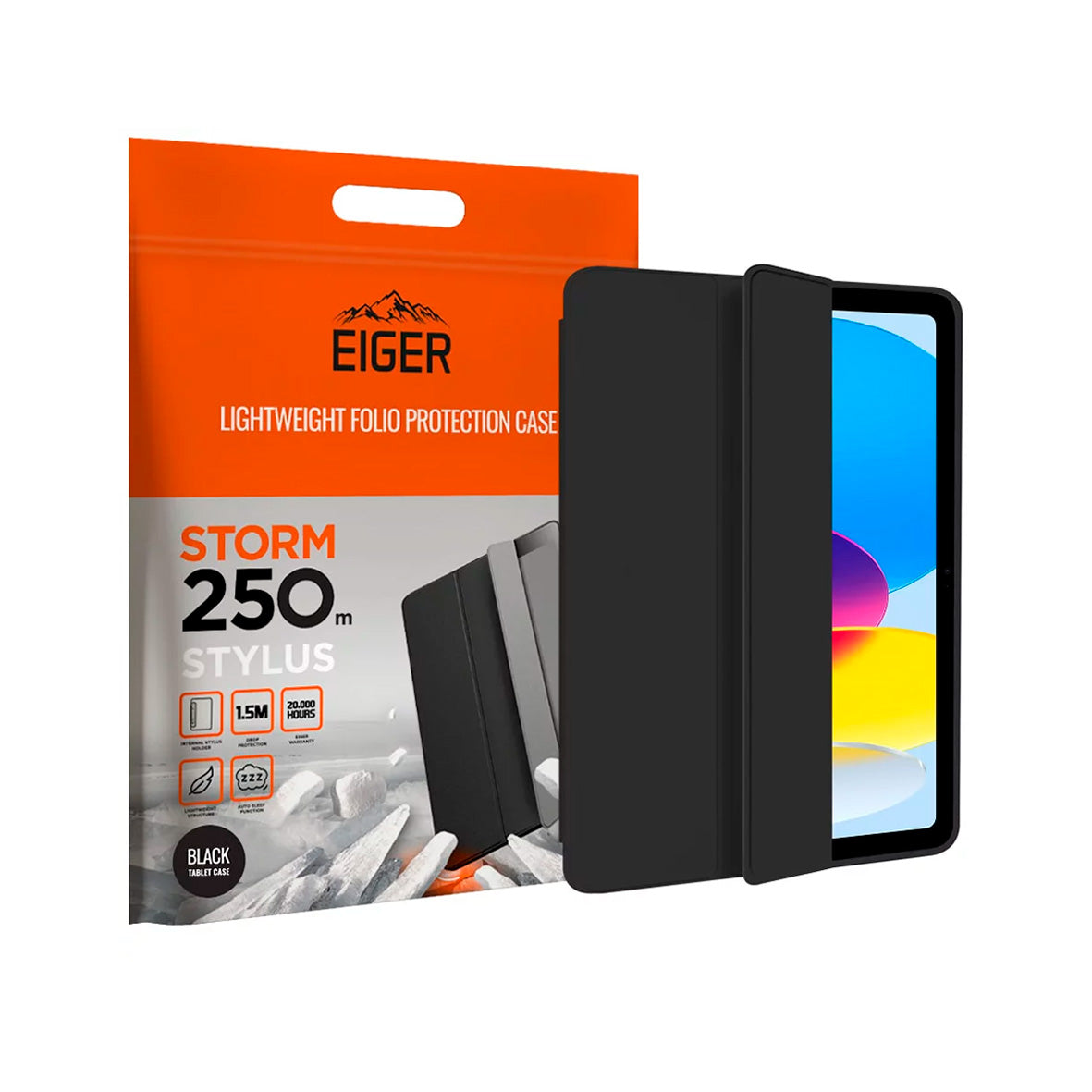 Eiger - iPad 10.9 (10th Gen) Storm Case - Black