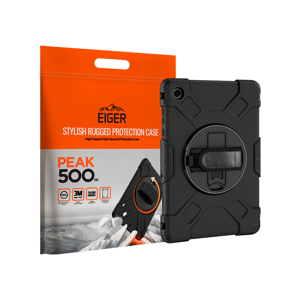 Eiger - Samsung Galaxy Tab A11 + Peak Case - Black