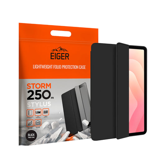 Eiger - Samsung Galaxy Tab S11 Storm Stylus Case - Black