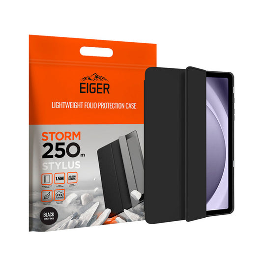 Eiger - Samsung Galaxy Tab A9 Storm Stylus Case - Black