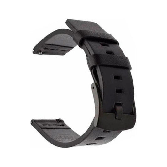 Tactical - Watch 22mm - Leather Band - Black