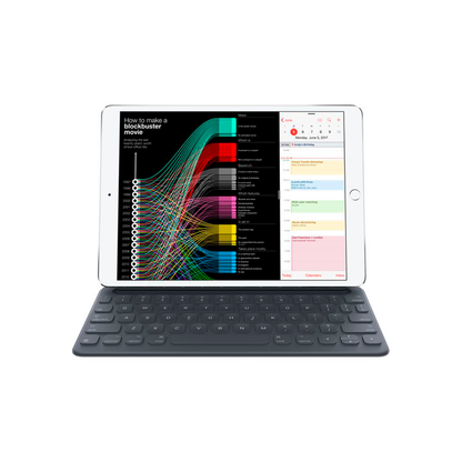 Apple - 10.5" iPad Smart Keyboard Folio Case - Grey