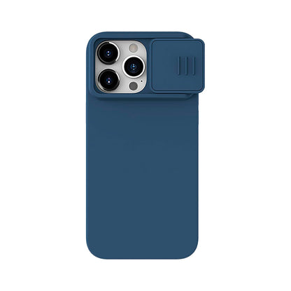 Nillkin - iPhone 15 Pro Max Camshield Silky Soft Liquid Sillicon - Blue