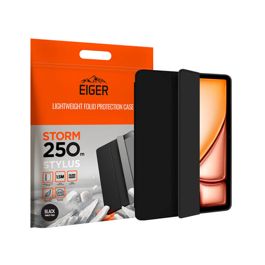 Eiger - iPad Air 13 2024/25 iPad Pro 12.9 2021/22 Storm 250m Case - Black